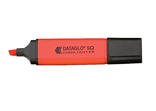 ValueX Flat Barrel Highlighter Pen Chisel Tip 1-5mm Line Red (Pack 10) - 791002 - ONE CLICK SUPPLIES