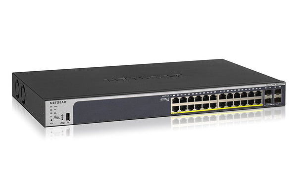 24 Port Gbit PoE Smart Switch with 4xSFP - ONE CLICK SUPPLIES