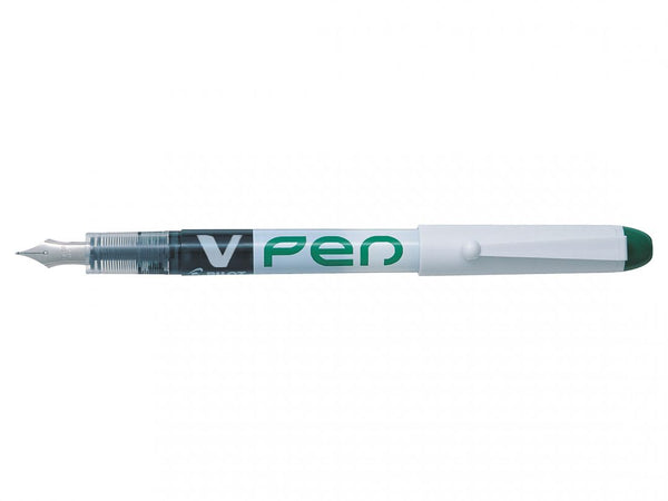 Pilot V-Pen Erasable Disposable Fountain Pen Green (Pack 12) - 4902505326547 - ONE CLICK SUPPLIES