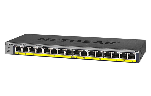16 Port PoE Gigabit Unmanaged Switch - ONE CLICK SUPPLIES