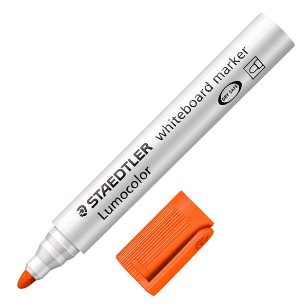 Staedtler Lumocolor Whiteboard Marker Bullet Tip 2mm Line Orange (Pack 10) - 351-4 - ONE CLICK SUPPLIES