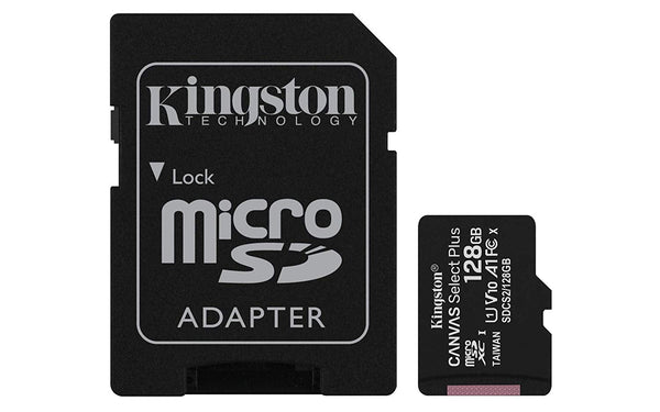 128GB CS Plus C10 MicroSDXC and Adapter - ONE CLICK SUPPLIES