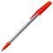 ValueX White Box Ballpoint Pen 1.0mm Tip 0.7mm Line Red (Pack 50) - 0052502/NB - ONE CLICK SUPPLIES