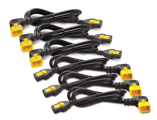 1.2m C13 to C14 90 Degree Power Cord x6 - ONE CLICK SUPPLIES