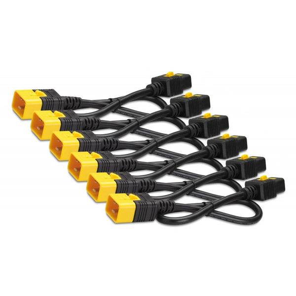 1.2m Locking C13 to C14 Power Cables x6 - ONE CLICK SUPPLIES