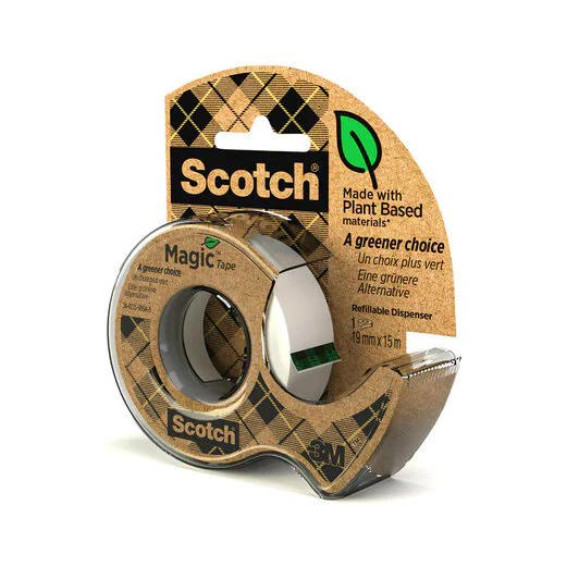 Scotch Magic Tape Greener Choice 19mm x 15m with 1 Recycled Dispenser 7100261907 - ONE CLICK SUPPLIES
