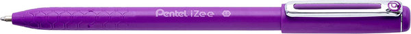 Pentel IZEE Ballpoint Pen Cap-Style 1.0mm Tip 0.5mm Line Violet (Pack 12) BX460-V - ONE CLICK SUPPLIES