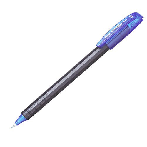 Pentel Energel Rollerball Pen Blue ECO 96% (Pack 12) BL417R-C - ONE CLICK SUPPLIES
