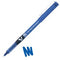 Pilot V5 Hi-Tecpoint Liquid Ink Rollerball Pen 0.5mm Tip 0.3mm Line Blue (Pack 12) - 100101203 - ONE CLICK SUPPLIES