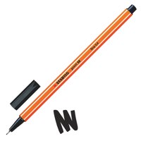 STABILO point 88 Fineliner Pen 0.4mm Line Black (Pack 10) - 88/46 - ONE CLICK SUPPLIES
