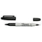 Sharpie Twin Tip Permanent Marker 0.5mm and 0.7mm Line Black (Pack 12) - S0811100 - ONE CLICK SUPPLIES