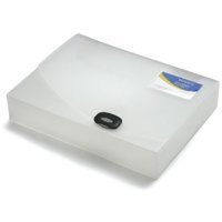 Rapesco 60mm Rigid Wallet Box File A4 Clear - 714 - ONE CLICK SUPPLIES
