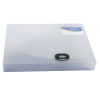 Rapesco 40mm Rigid Wallet Box File A4 Clear - 711 - ONE CLICK SUPPLIES