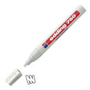 edding 750 Paint Marker Bullet Tip 2-4mm Line White (Pack 10) - 4-750049 - ONE CLICK SUPPLIES