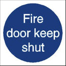 Stewart Superior Fire Door Keep Shut Sign 100x100mm - M014SAV-100X100 - ONE CLICK SUPPLIES