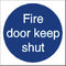 Stewart Superior Fire Door Keep Shut Sign 100x100mm - M014SAV-100X100 - ONE CLICK SUPPLIES