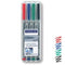 Staedtler Lumocolor OHP Pen Non-Permanent Fine 0.6mm Line Assorted Colours (Pack 4) - 316WP4 - ONE CLICK SUPPLIES