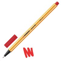 STABILO point 88 Fineliner Pen 0.4mm Line Red (Pack 10) - 88/40 - ONE CLICK SUPPLIES