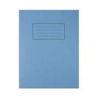 Silvine 9x7 inch/229x178mm Exercise Book 7mm Square 80 Pages Blue (Pack 10) - EX106 - ONE CLICK SUPPLIES