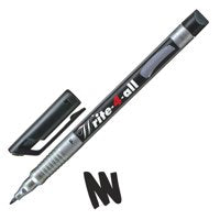 STABILO Write-4-All Fine Permanent Marker 0.7mm Line Black (Pack 10) - 156/46 - ONE CLICK SUPPLIES