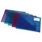 Rapesco ID Popper Wallet A4 Bright Transparent Colours (Pack 5) - 700 - ONE CLICK SUPPLIES