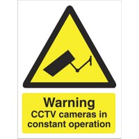 Stewart Superior Warning CCTV Cameras Sign 150x200mm - W0143SAV-150X200 - ONE CLICK SUPPLIES