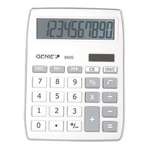 Genie 840S Desktop Calculator (Silver) - ONE CLICK SUPPLIES