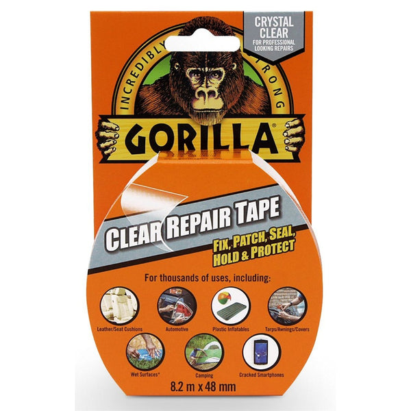 Gorilla Clear Repair Tape 8.2m - ONE CLICK SUPPLIES