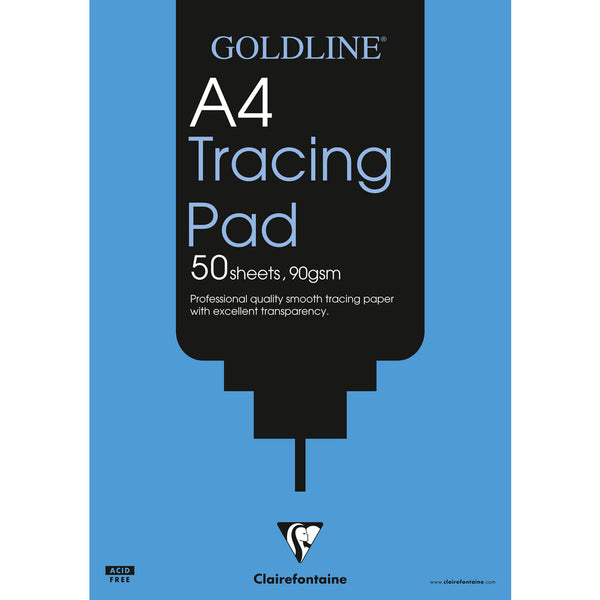 Clairefontaine Goldline Professional A4 Tracing Pad 90gsm 50 Sheets GPT1A4Z - ONE CLICK SUPPLIES