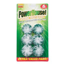 Powerhouse Hygienic Green Toilet Blocks (Pack of 6) - ONE CLICK SUPPLIES