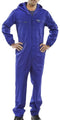Hooded Boiler Suit Poly Cotton ROYAL BLUE {All Sizes} - ONE CLICK SUPPLIES