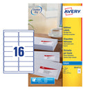Avery Inkjet Address Label 99x34mm 16 Per A4 Sheet White (Pack 400 Labels) J8162-25 - ONE CLICK SUPPLIES