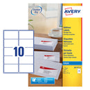 Avery Inkjet Address Label 99x57mm 10 Per A4 Sheet White (Pack 250 Labels) J8173-25 - ONE CLICK SUPPLIES