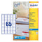 Avery Inkjet Mini Label 38.1x21.2mm 65 Per A4 Sheet White (Pack 1625 Labels) J8651-25 - ONE CLICK SUPPLIES