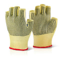 Kevlar Medium Fingerless Dotted Gloves {All Sizes} - ONE CLICK SUPPLIES