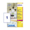 Avery Laser Label 210x297mm 1 Per A4 Sheet Crystal Clear (Pack 25 Labels) L7784-25 - ONE CLICK SUPPLIES