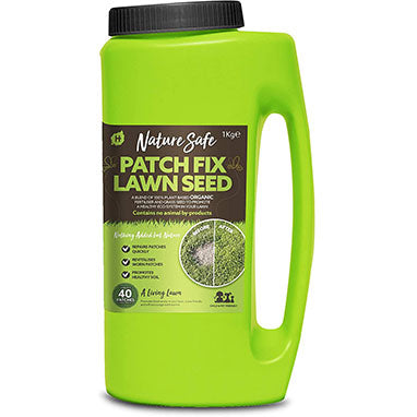 Nature Safe Patch Fix Lawn Seed 1kg 100% Plant-Based Organic Fertiliser - ONE CLICK SUPPLIES