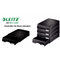 Leitz A4 Plus Black Modular Single Drawer Unit - ONE CLICK SUPPLIES