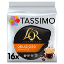 Tassimo L'OR Espresso Delizioso Coffee Pods (Pack of 1, Total 16 pods, 16 servings) - ONE CLICK SUPPLIES