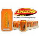 Lucozade Energy Sparkling Orange Drink 24 X 330ml - ONE CLICK SUPPLIES