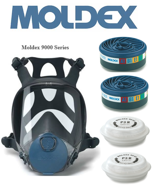 Moldex Full Face Medium Mask (9001) - ONE CLICK SUPPLIES
