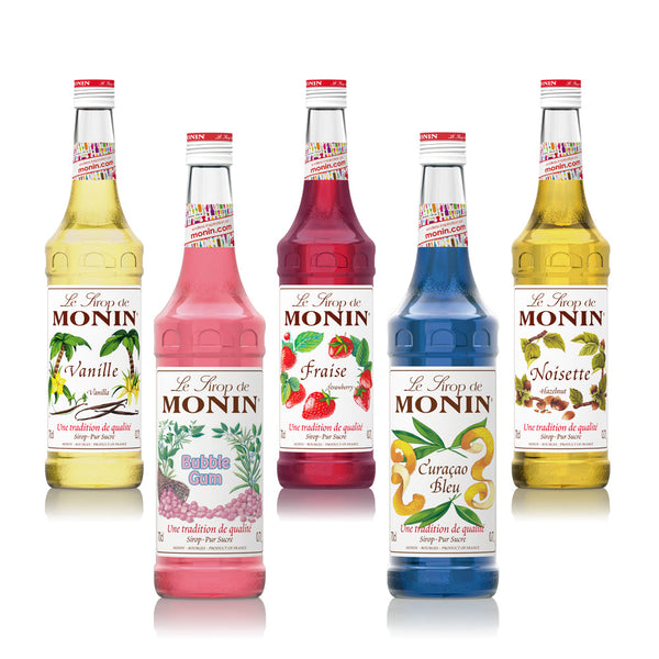 Monin Premium Coffee Syrups (Multi Pack Offer) 6 x 70cl Bottles - ONE CLICK SUPPLIES