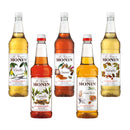 Monin Premium Coffee Syrups (Multi Pack Offer) 4 x 1 Litre Bottles - ONE CLICK SUPPLIES