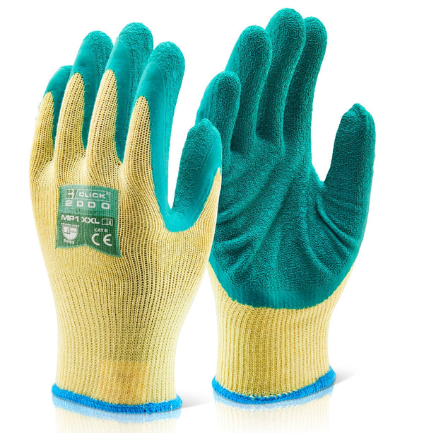 Beeswift 2000 Green Latex Gloves 10's {All Sizes} - ONE CLICK SUPPLIES