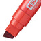 Pentel N50XL Permanent Marker Jumbo Chisel Tip 17mm Line Red (Pack 6) - N50XL-B - ONE CLICK SUPPLIES