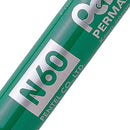 Pentel N60 Permanent Marker Chisel Tip 3.9-5.7mm Line Green (Pack 12) - N60-D - ONE CLICK SUPPLIES