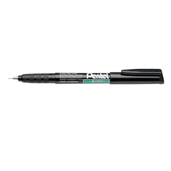 Pentel NMF50 Permanent Marker Superfine Tip 0.3mm Line Black (Pack 12) - NMF50-AO - ONE CLICK SUPPLIES