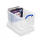 Really Useful Clear Plastic Storage Box 48 Litre XL - ONE CLICK SUPPLIES