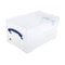 Really Useful Clear Plastic Storage Box 9 Litre XL - ONE CLICK SUPPLIES
