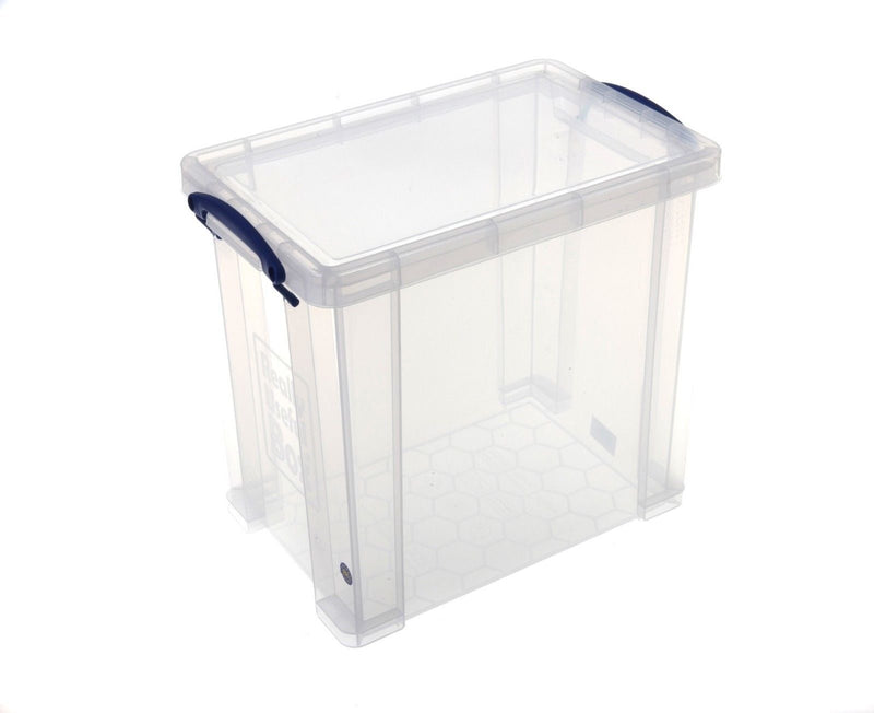Really Useful Clear Plastic Storage Box 25 Litre - ONE CLICK SUPPLIES